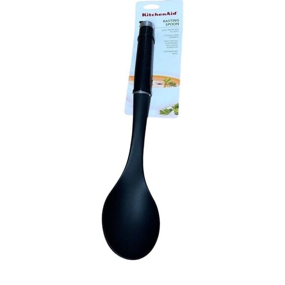 KitchenAid Basting Spoon Heat Resistant To 450°F Safe For All Cookware Including - Picture 1 of 3